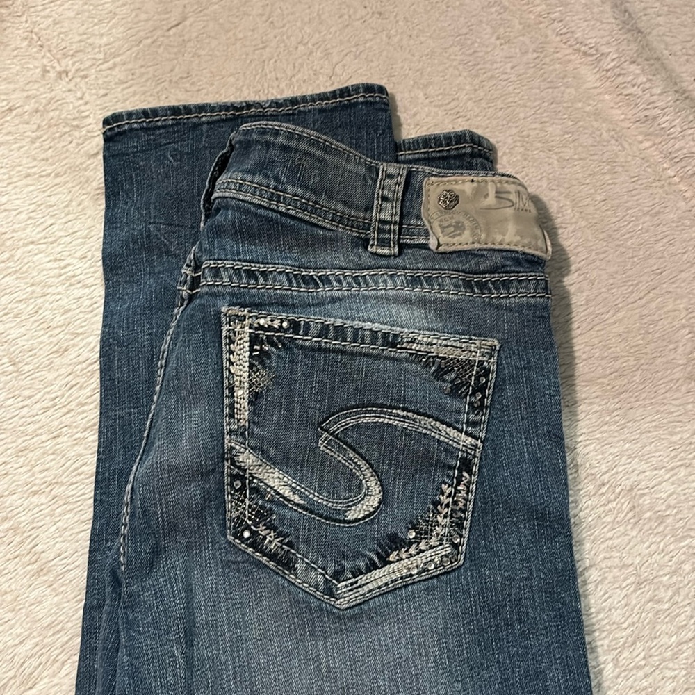 Silver Suki Mid Capri Jeans